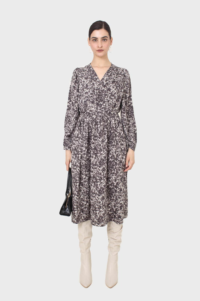Grey and ivory dapple print maxi dress_3