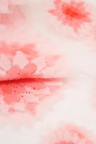 Pink large daisy sheer socks_2