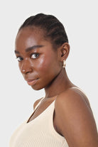 Beige v-neck knit tank_7