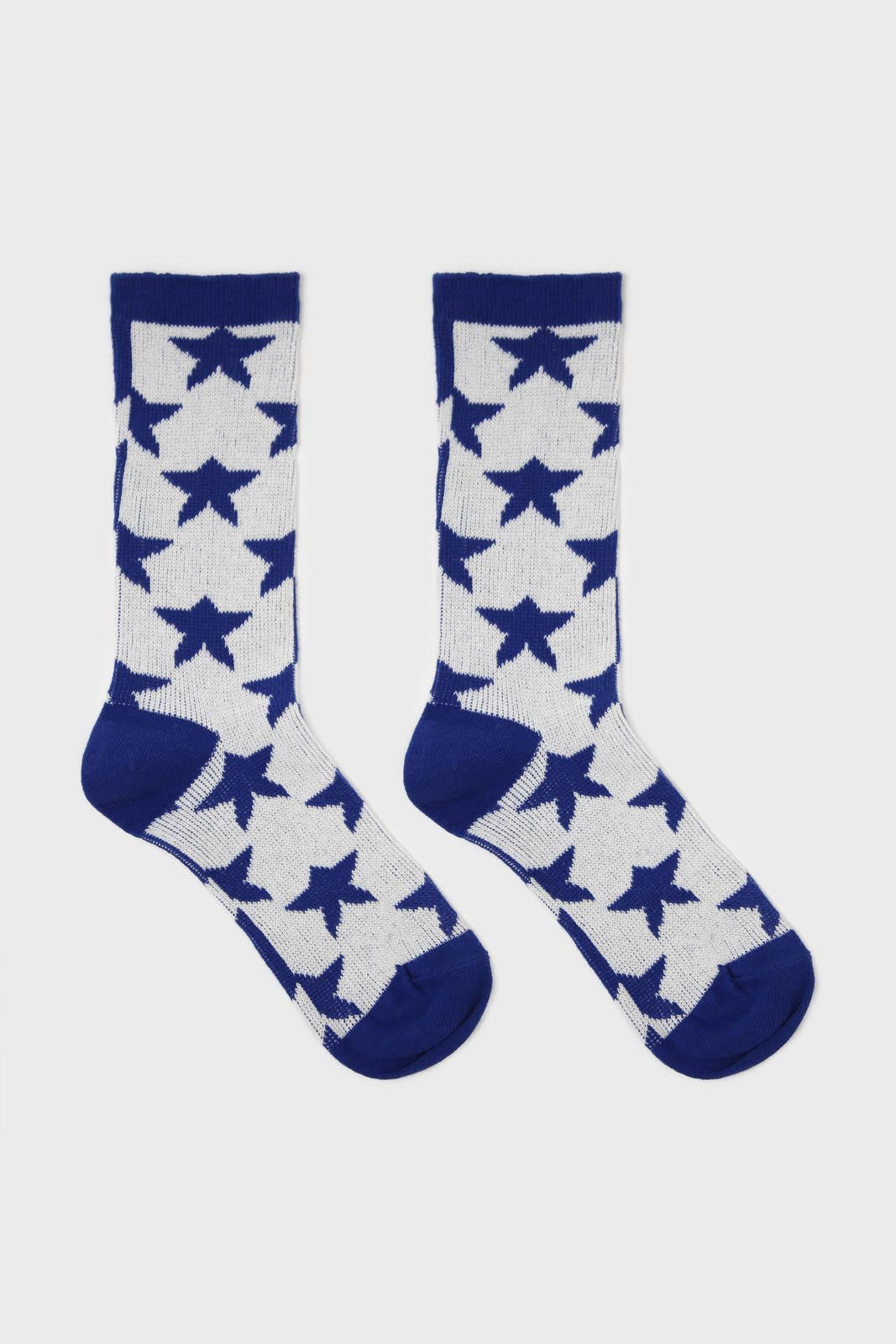 Cobalt contrast stars socks_3