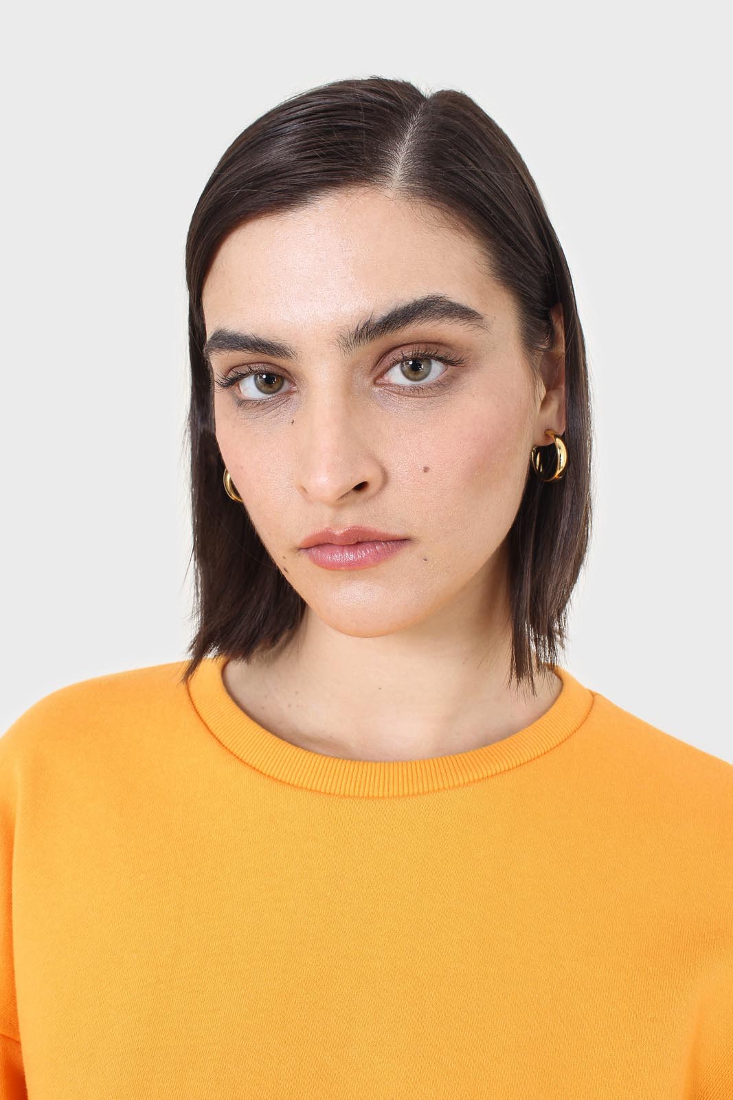 Tangerine cropped cut off sweatshirt_4