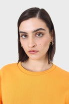 Tangerine cropped cut off sweatshirt_4