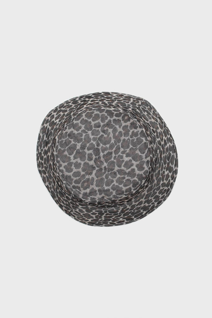 Grey mesh leopard print bucket hat_4