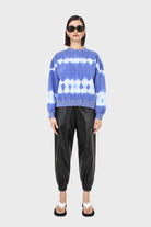 Cobalt blue tie dye crewneck sweatshirt_3