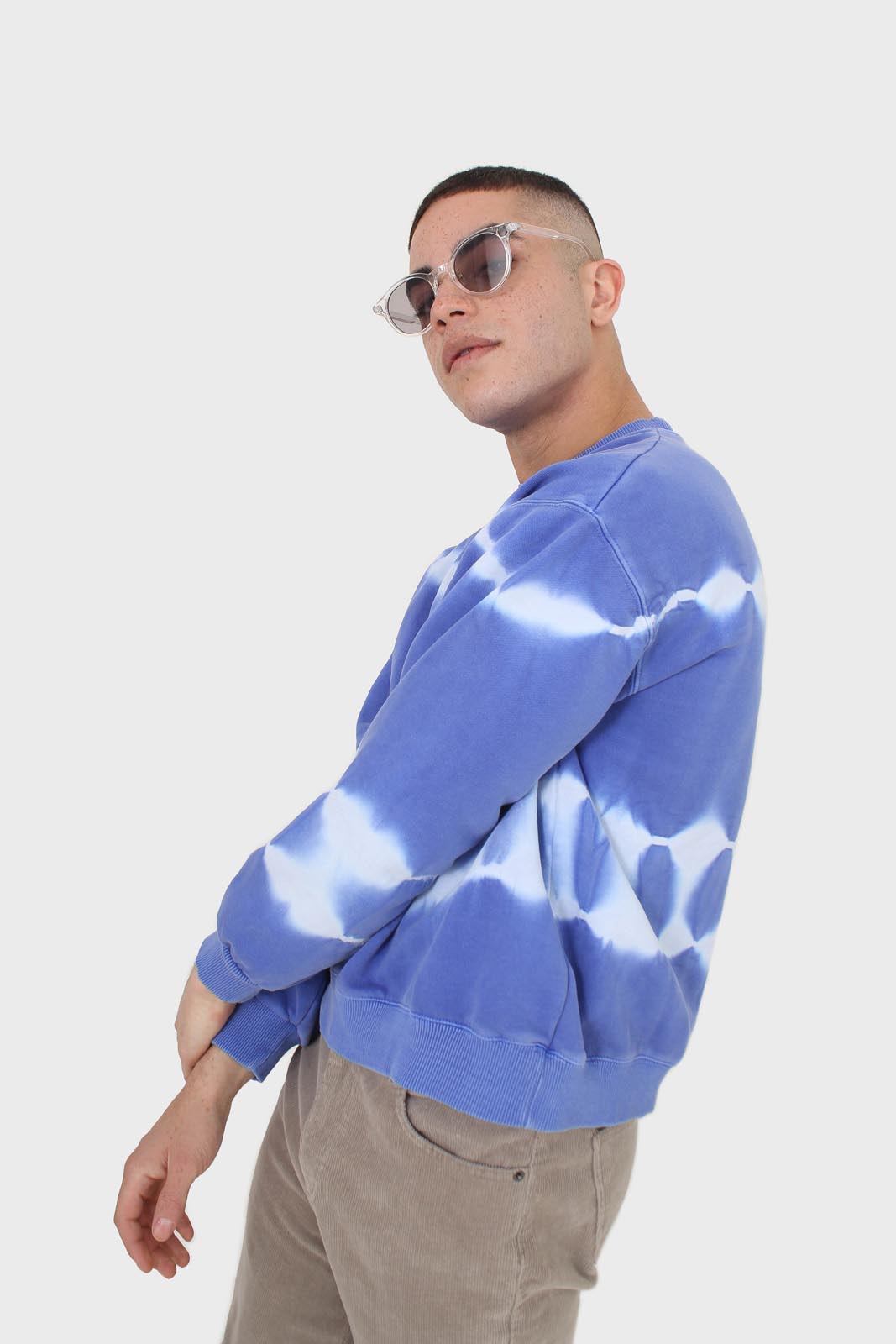 Cobalt blue tie dye crewneck sweatshirt_5