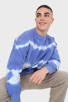 Cobalt blue tie dye crewneck sweatshirt_7