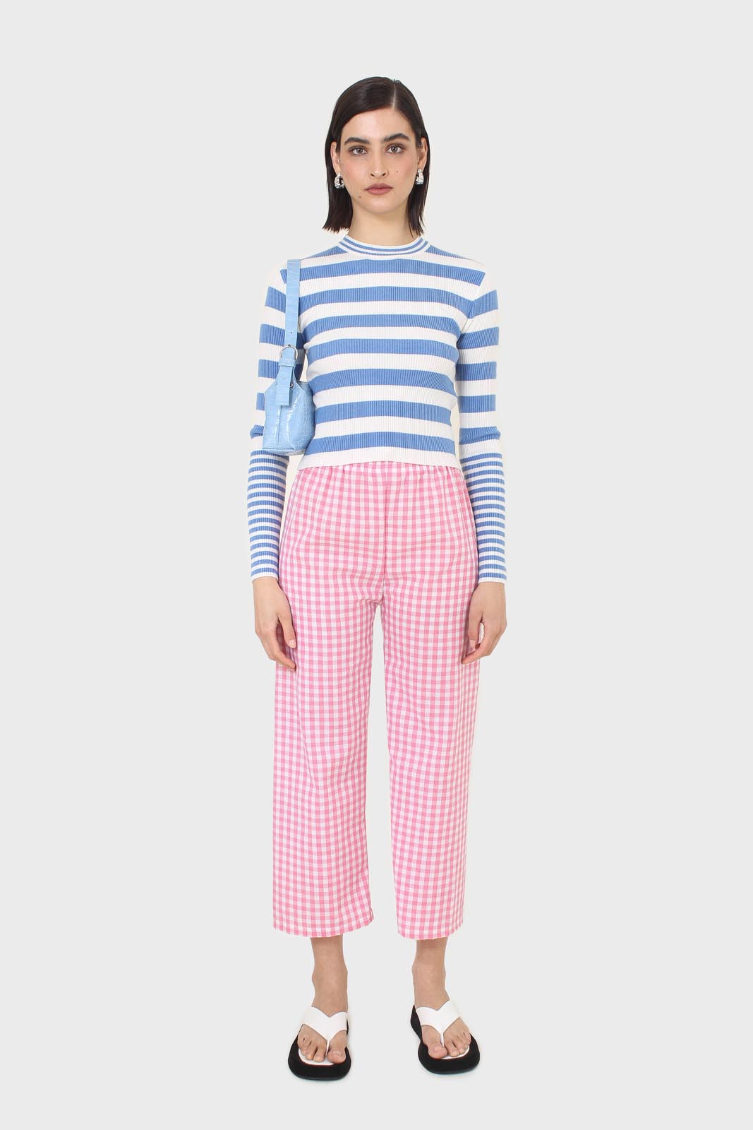 Blue and white bretton stripe long sleeved top_8