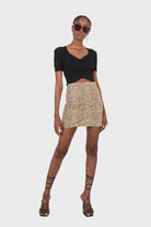 Black ruched front knitted top_7