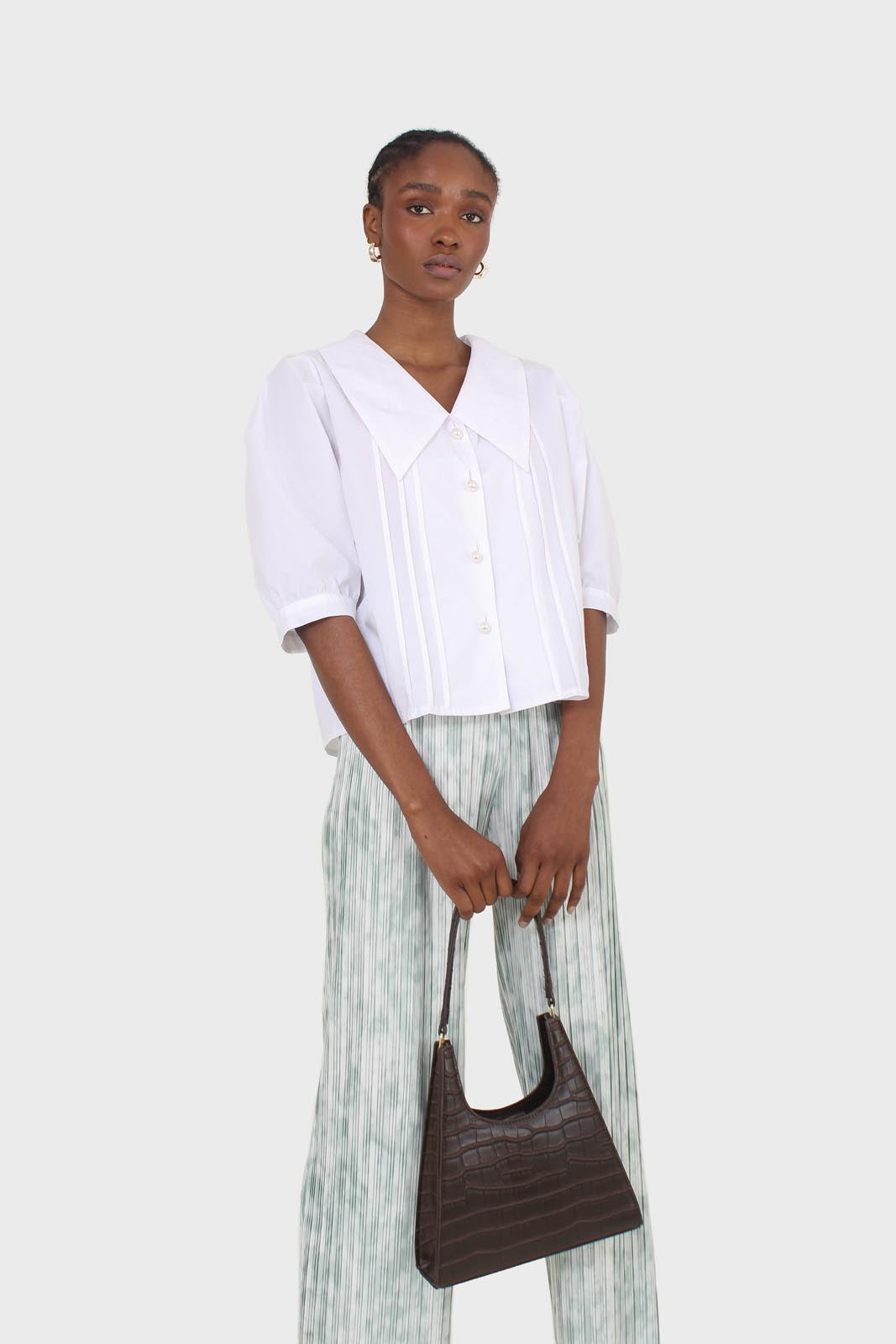 Green and ivory ribbed tie dye trousers_4