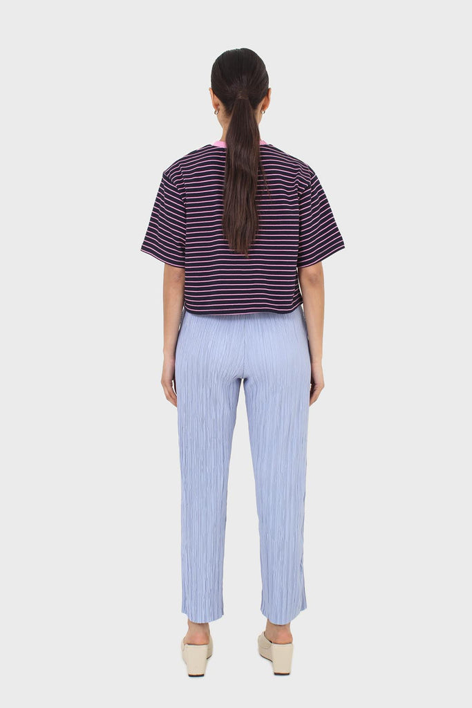 Sky blue micro pleated trousers_2
