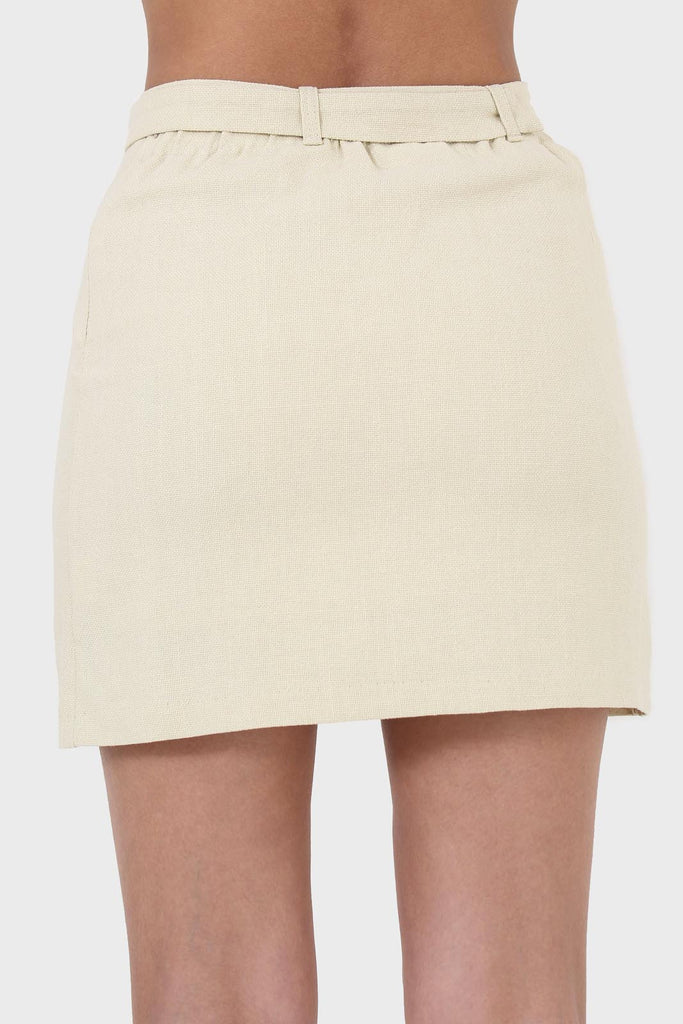 Lime belted mini skirt_3
