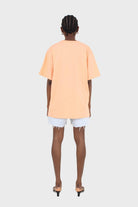 Orange crew neck short sleeve tee_6