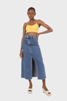 Mustard thick band V neck bralette_3