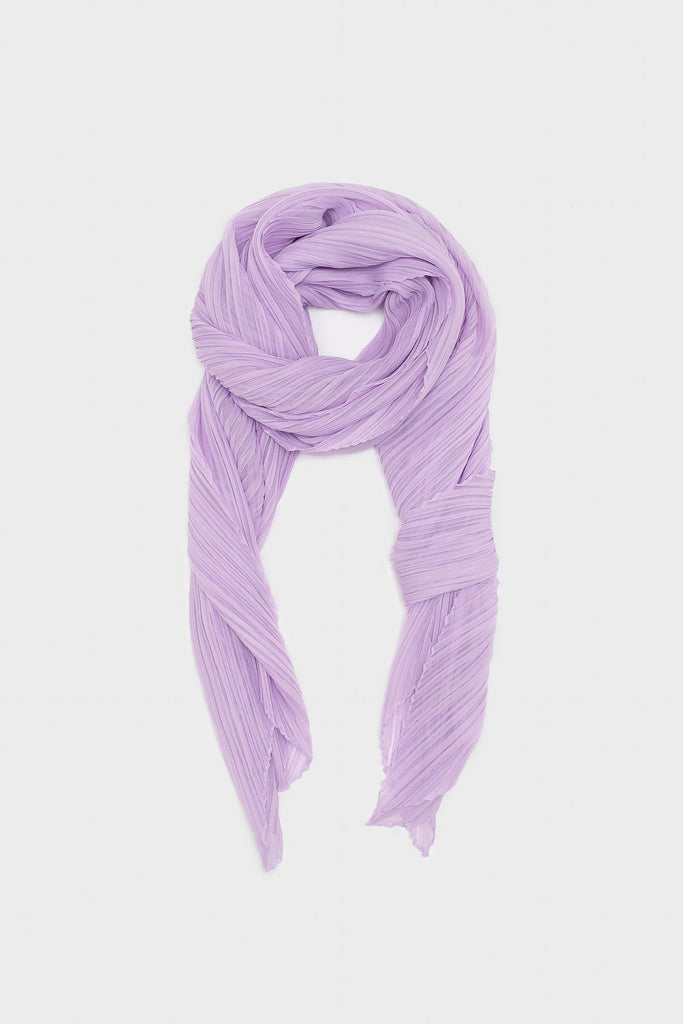 Lilac micro pleat scarf_1