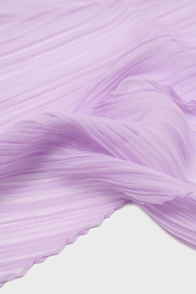 Lilac micro pleat scarf_3