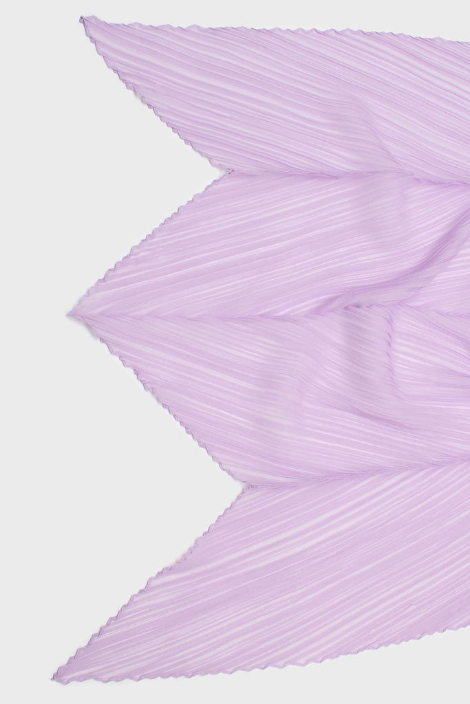 Lilac micro pleat scarf_4