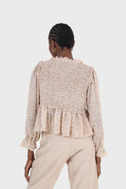 Pink and lilac floral print smocked blouse_2