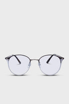 Grey gradient frameless sunglasses_1