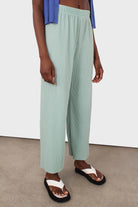 Mint micro pleated trousers_1