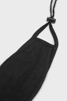 Black linen face mask_1