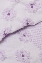 Lilac floral tuft ankle socks_2