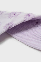 Lilac floral tuft ankle socks_5