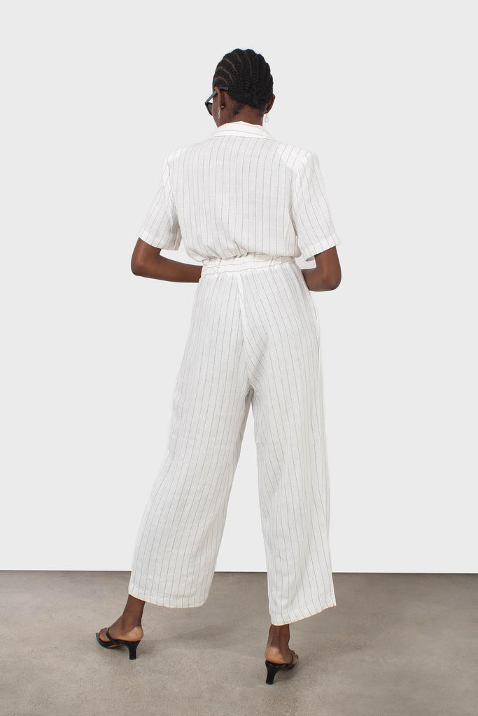 Ivory pinstripe tailored jumpsuit_2