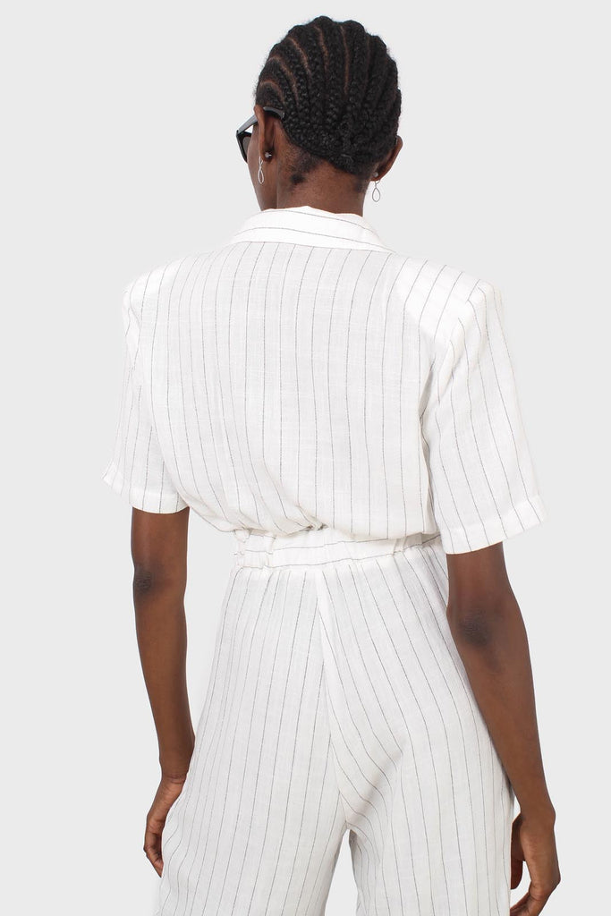 Ivory pinstripe tailored jumpsuit_6