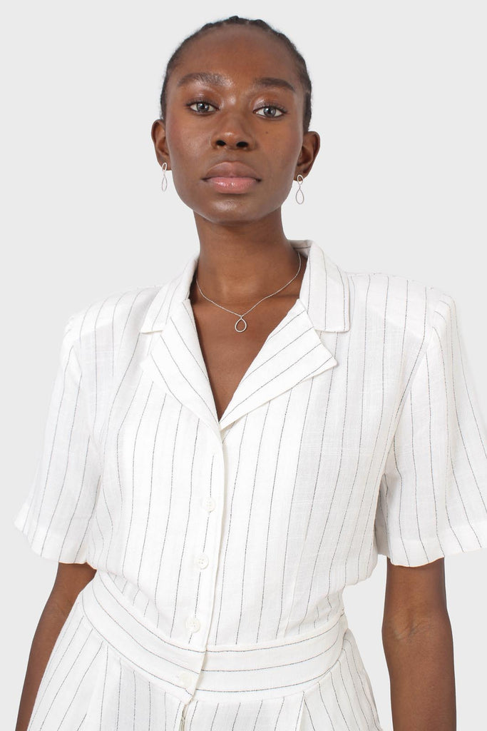 Ivory pinstripe tailored jumpsuit_3