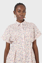 Pink and yellow ditsy floral romper_12