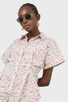 Pink and yellow ditsy floral romper_8