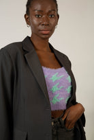 Grey smart single breasted blazer_4