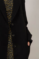 Black single breasted oversized blazer_8