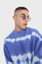 Clear and silver classic round sunglasses_5