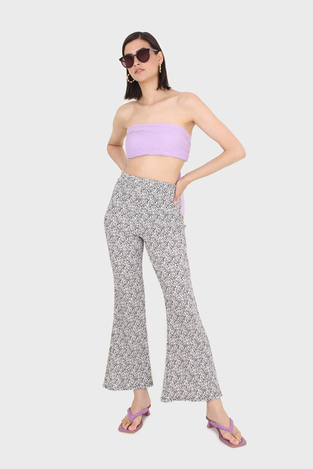 Lilac micro pleat scarf_7