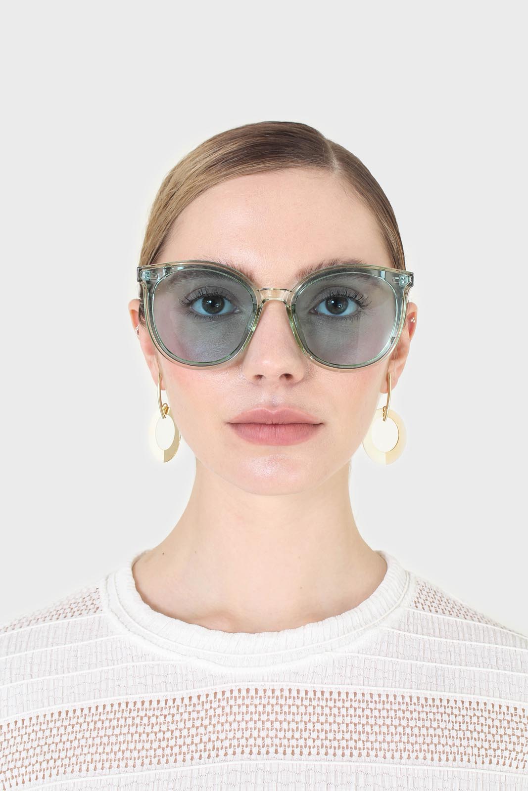 Green and blue perspex frame sunglasses_2