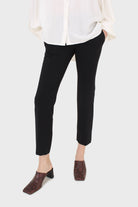 Black side pocket tailored trousers_1