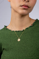 Gold zodiac charm necklace - Capricorn_4