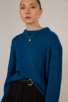 Bright blue alpaca blend jumper_7