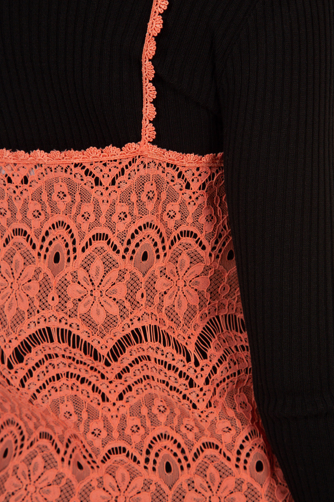 Coral lace spaghetti strap tank_8