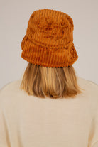 Camel large ribbed bucket hat_6
