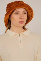 Camel large ribbed bucket hat_2
