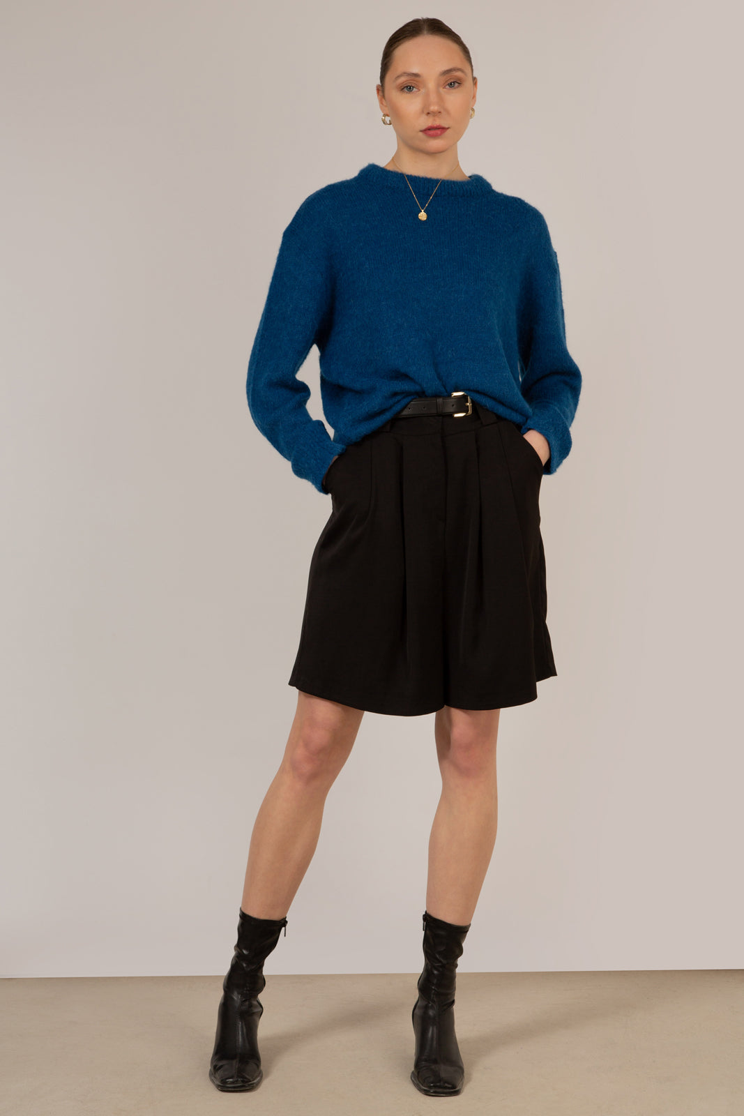 Bright blue alpaca blend jumper_2