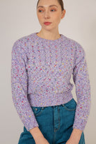 Purple rainbow flecked jumper_7