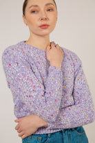 Purple rainbow flecked jumper_1