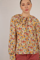 Ivory bold floral print blouse_2