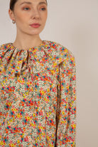 Ivory bold floral print blouse_3