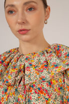 Ivory bold floral print blouse_8