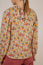 Ivory bold floral print blouse_12