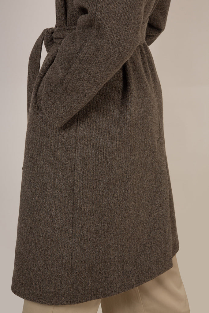Light brown wool blend belted coat_14